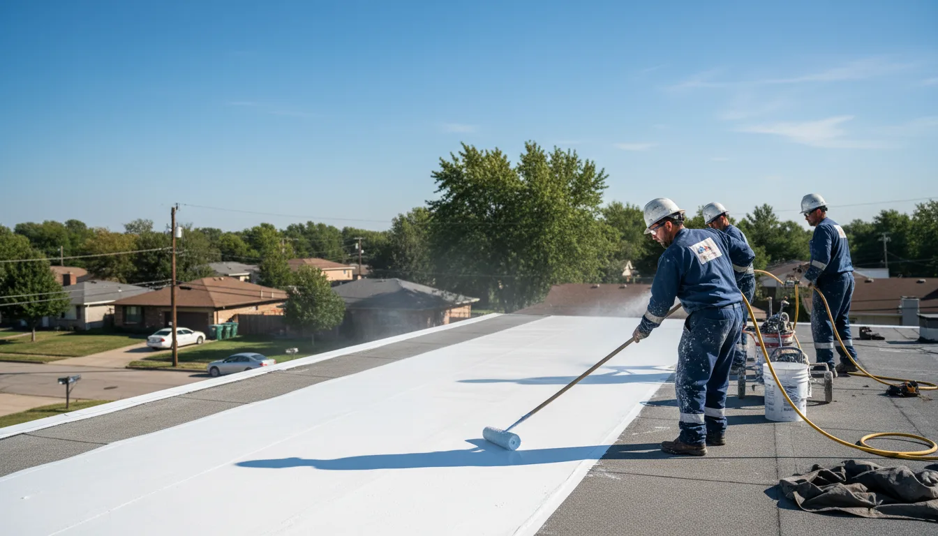 Commercial roof coating in Griffithsville, WV near me